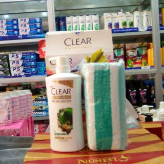 Dầu gội Clear Botanique 3 hạt siêu dưỡng 650g 
