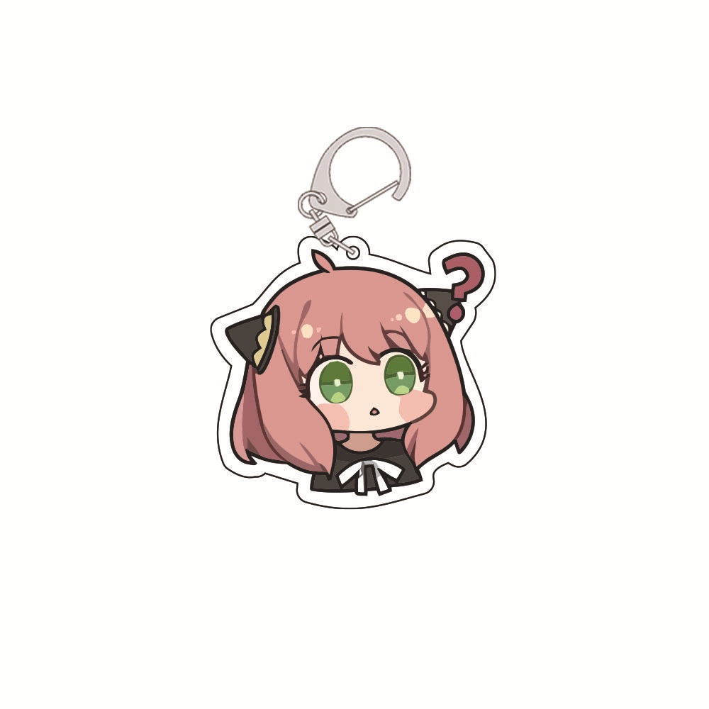 Móc khóa in hình ANYA nhân vật SPY X FAMILY GIA ĐÌNH ĐIỆP VIÊN anime chibi mica trong acrylic