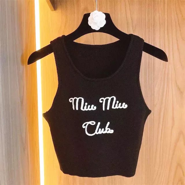 Áo ba lỗ nữ MIUMIU áo croptop ôm 3 lỗ chất thun gân mịn mát 2 màu đen trắng - VIETSTAR