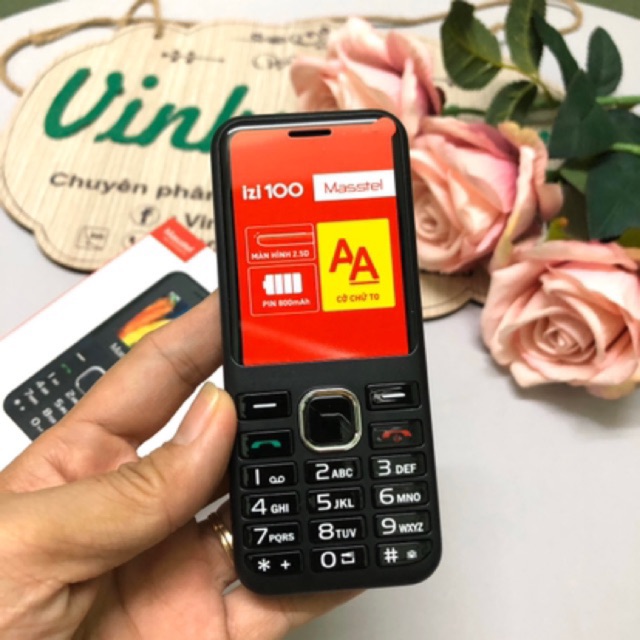 [Mã ELFLASH5 giảm 20K đơn 50K] [Freeship toàn quốc từ 50k] Điện Thoại Masstel izi 100 2sim thiết kế nhỏ gọn