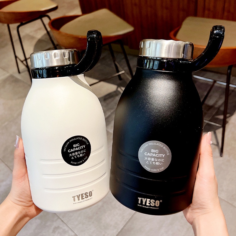 Bình Nước Giữ Nhiệt Dung Tích 1.5L / 1.9L Có Ống Hút Tiện Dụng Cho Các Hoạt Động Ngoài Trời
