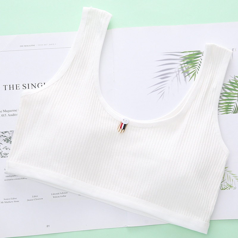 Áo ngực cotton hai lớp thời trang dành cho bé gái tuổi dậy thì