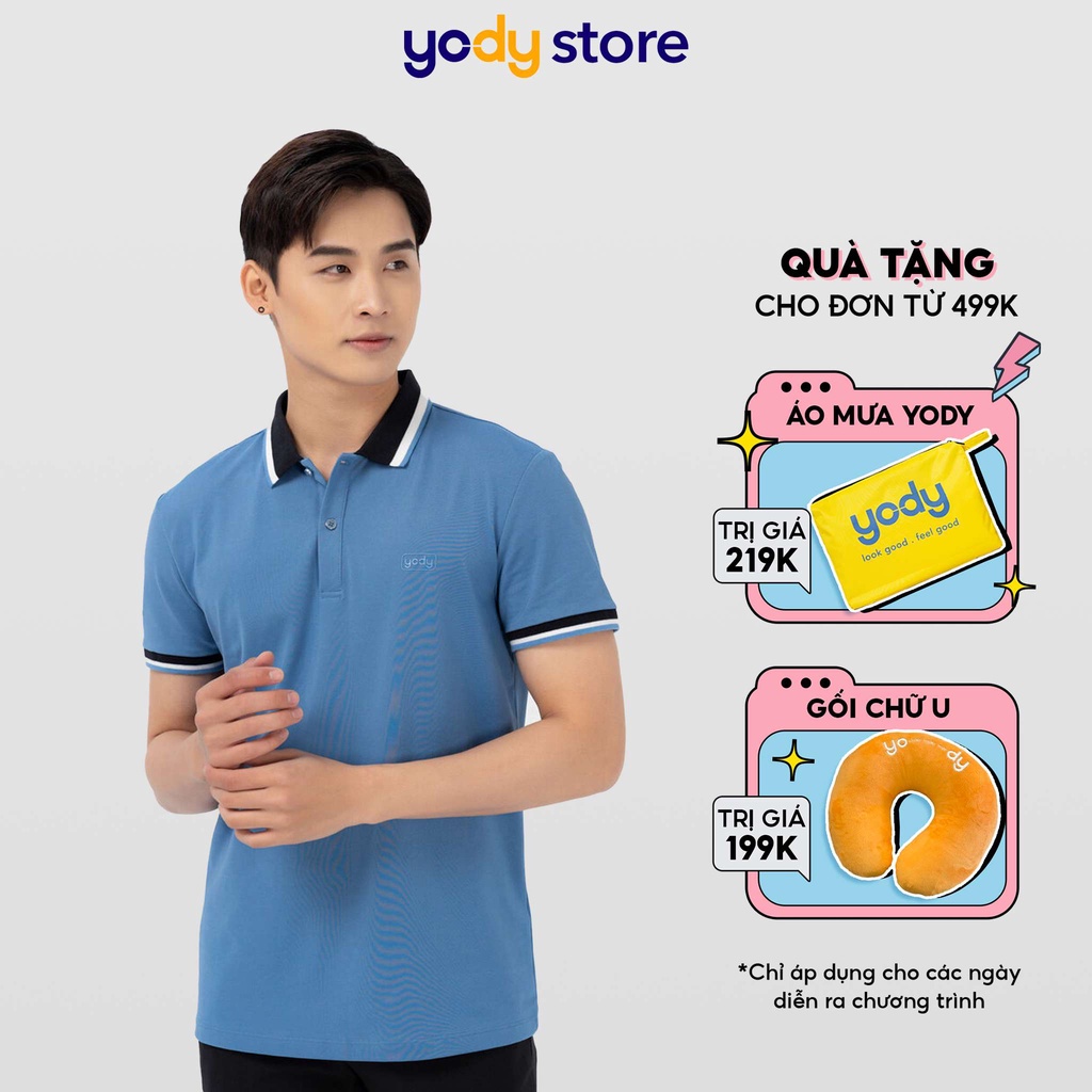 ♞ↂÁo Thun Polo Nam Mắt Chim YODY Phông Có Cổ Trẻ Trung, Năng Động - APM3639