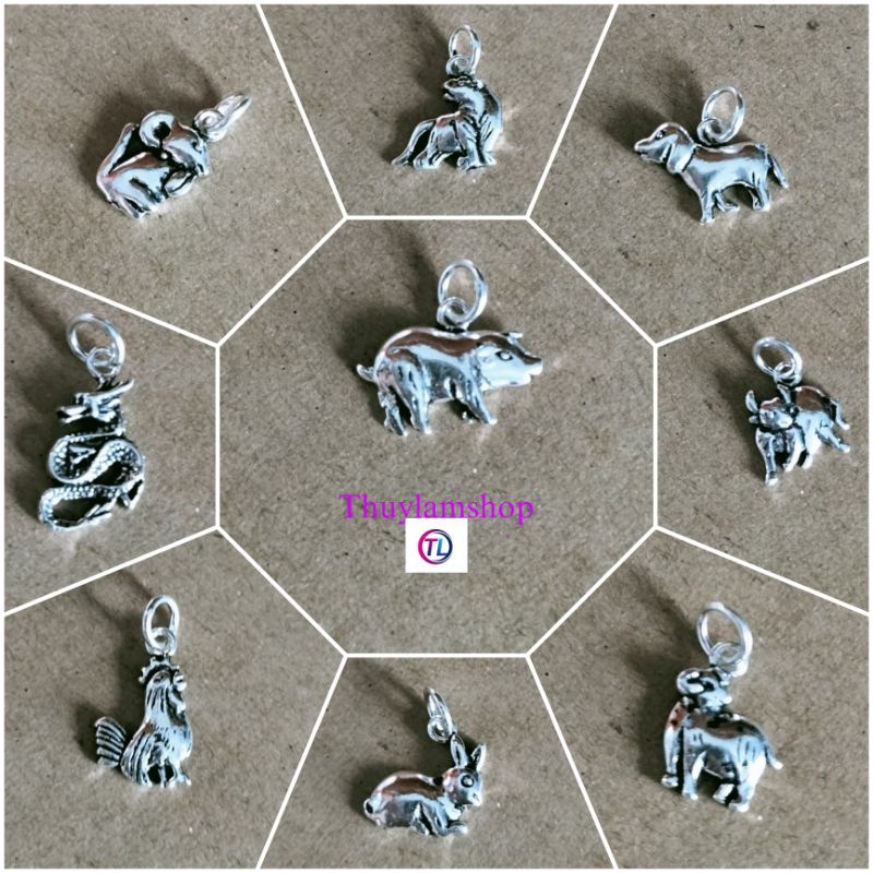 Charm bạc 925 hình 12 con giáp bảo hành vĩnh viễn