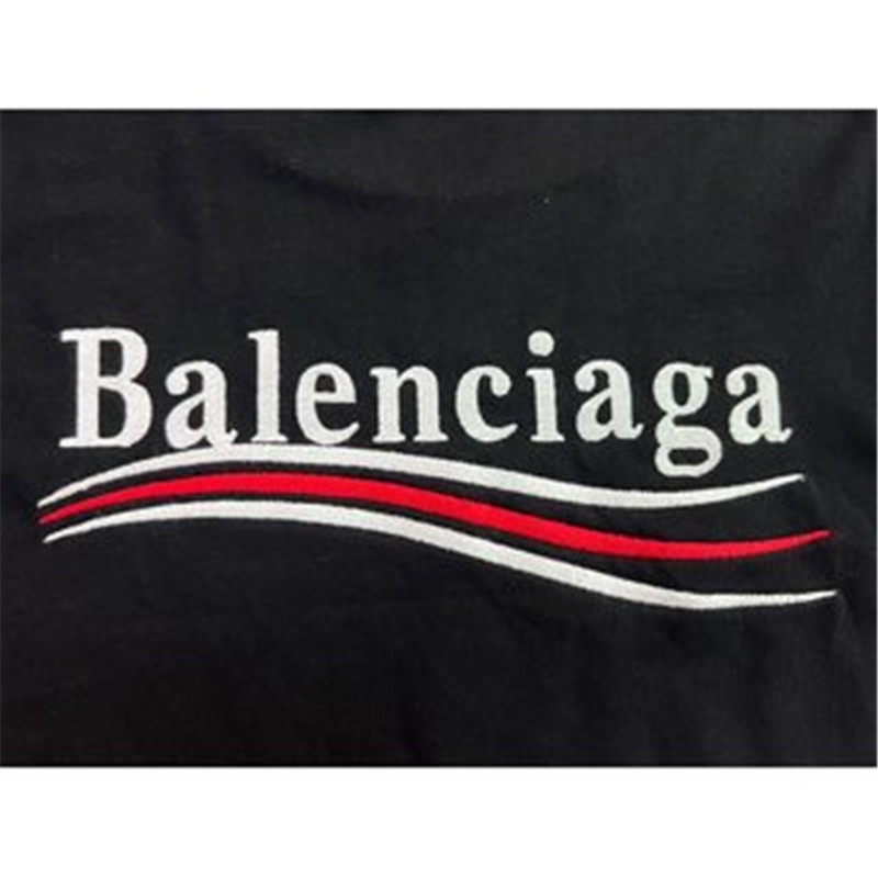 Áo Thun Tay Ngắn Cổ Tròn Thêu Chữ BB Thời Trang Unisex