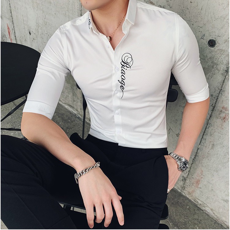 Áo Sơ Mi Nam Trắng 💚𝗙𝗥𝗘𝗘𝗦𝗛𝗜𝗣💚 áo sơ mi trắng nam Sọc Ngang Siêu Đẹp, Phong Cách, Thoáng Mát, Không Nhăn | BigBuy360 - bigbuy360.vn