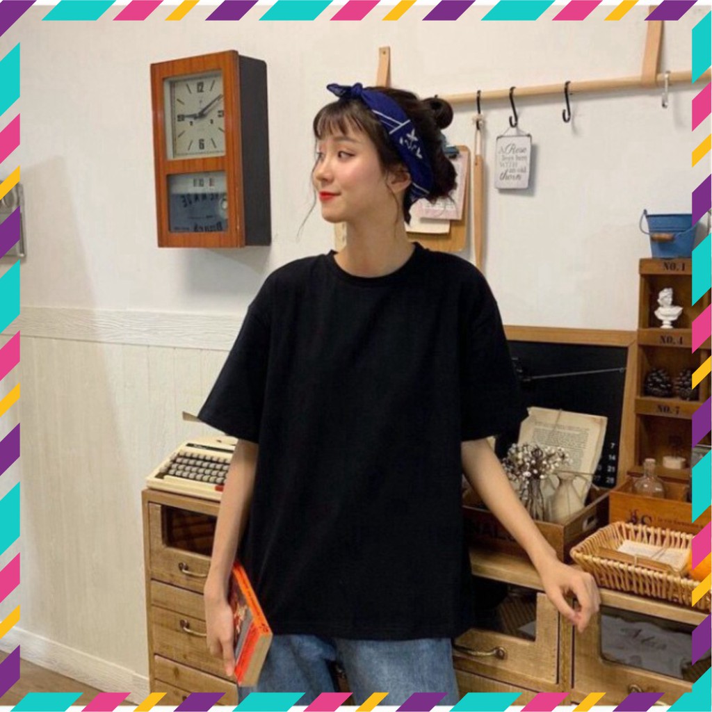 Áo Thun Tay Lỡ Basic Nhiều Màu Siêu Hot🍁 Unisex nam nữ đều mặc được | BigBuy360 - bigbuy360.vn