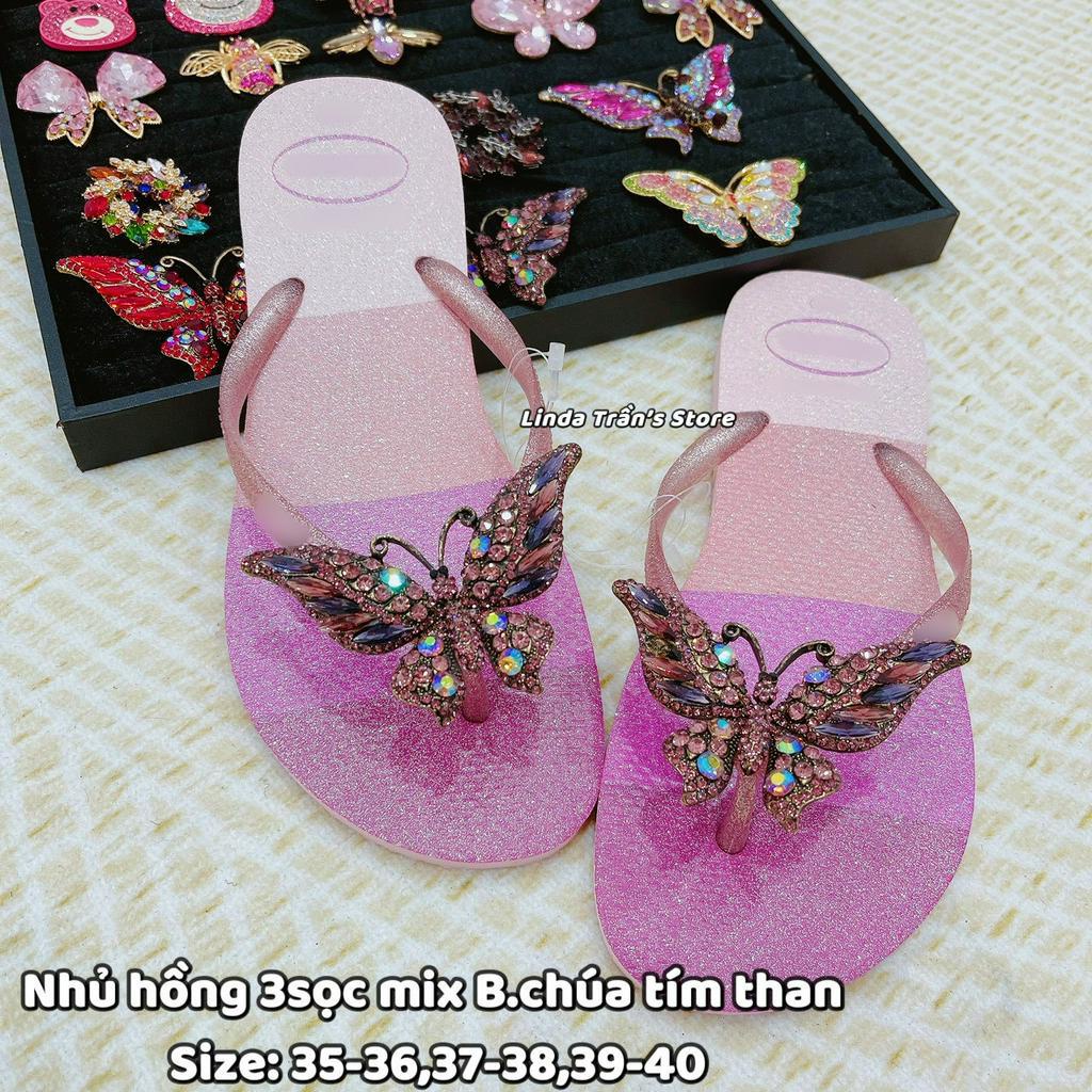 Dép HVN Nhủ hồng 3S + Charm