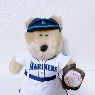 [STARBUCKS US] - GẤU BÔNG MLB BASEBALL MARINERS (SEATTLE) TEAM BEARISTA BEAR 2003