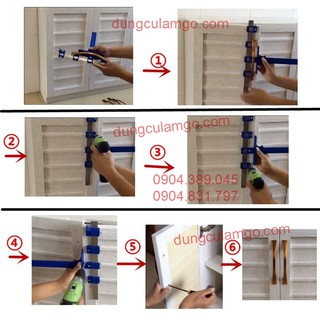 Cữ định vị lắp tay nắm tủ bếp