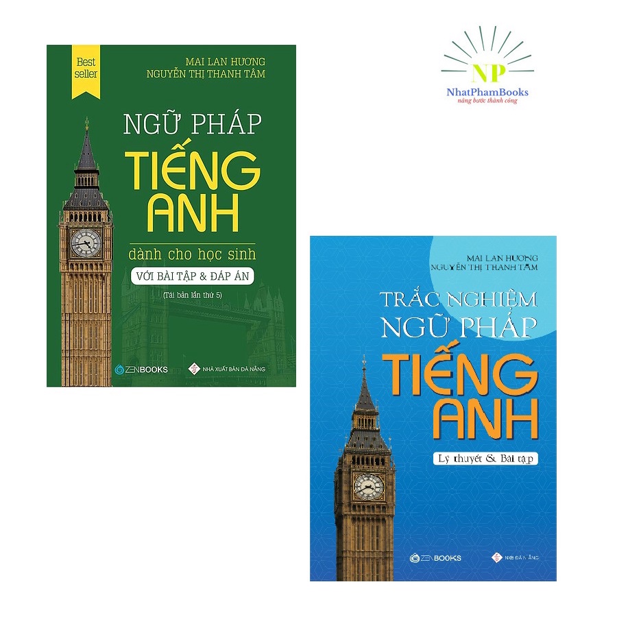 Sách - Combo Ngữ Pháp Tiếng Anh Dành Cho Học Sinh Và Trắc Nghiệm Ngữ Pháp Tiếng Anh Tác Giả Mai Lan Hương