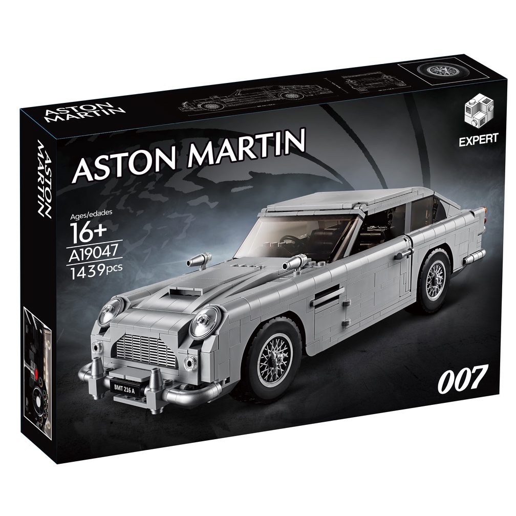 Lắp ghép Mô hình Siêu xe Aston Martin 007James Bond Creator Aston Car Quà cho các bé trai