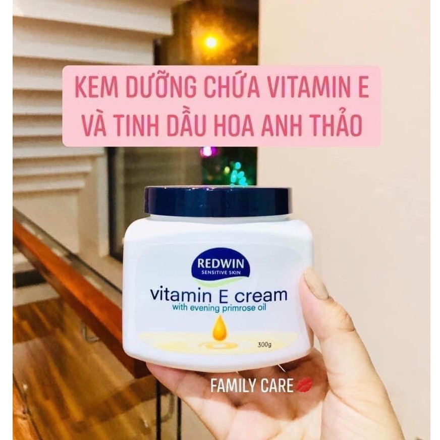 Kem Dưỡng Da Mềm Mịn REDWIN Vitamin E Cream 300gr