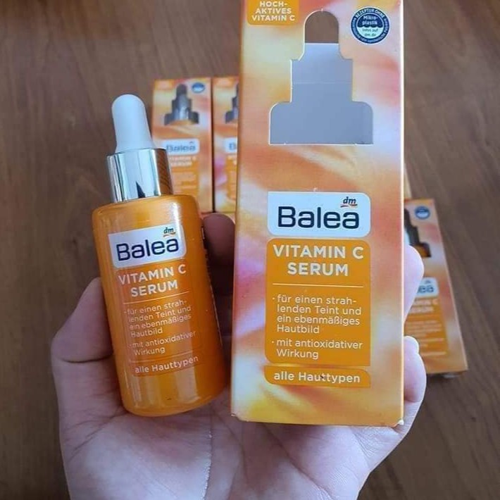 MẪU MỚI - Serum Vitamin C Balea Đức - Tinh Chất Dưỡng Trắng, Mờ Thâm Nám, Tái Tạo Da