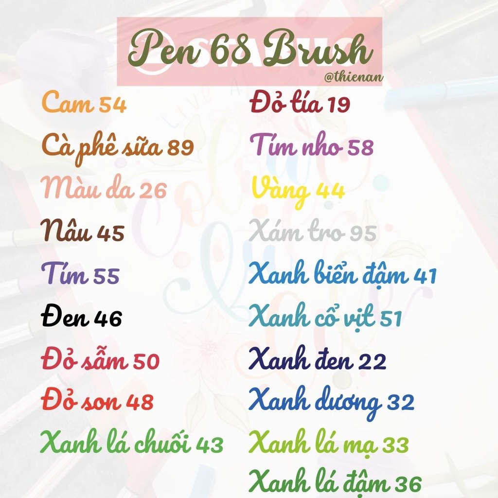 Bút lông màu STABILO Pen 68 brush PN68BR