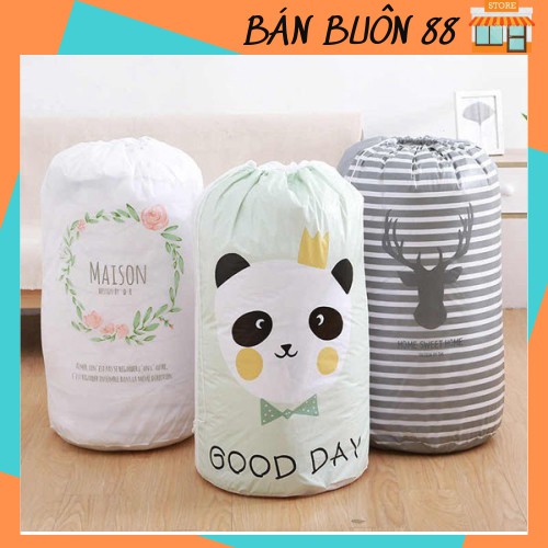 Túi đựng chăn màn, quần áo họa tiết hình kiểu trụ đứng cỡ lớn ,  【TÚI CHĂN TRỤ 3D】