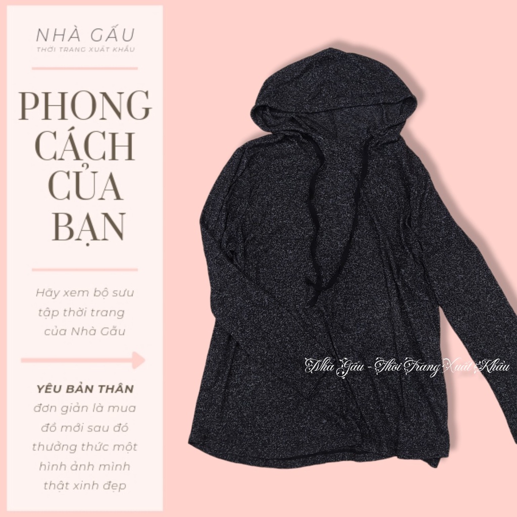 Áo len hoodie bigsize cho bạn gái