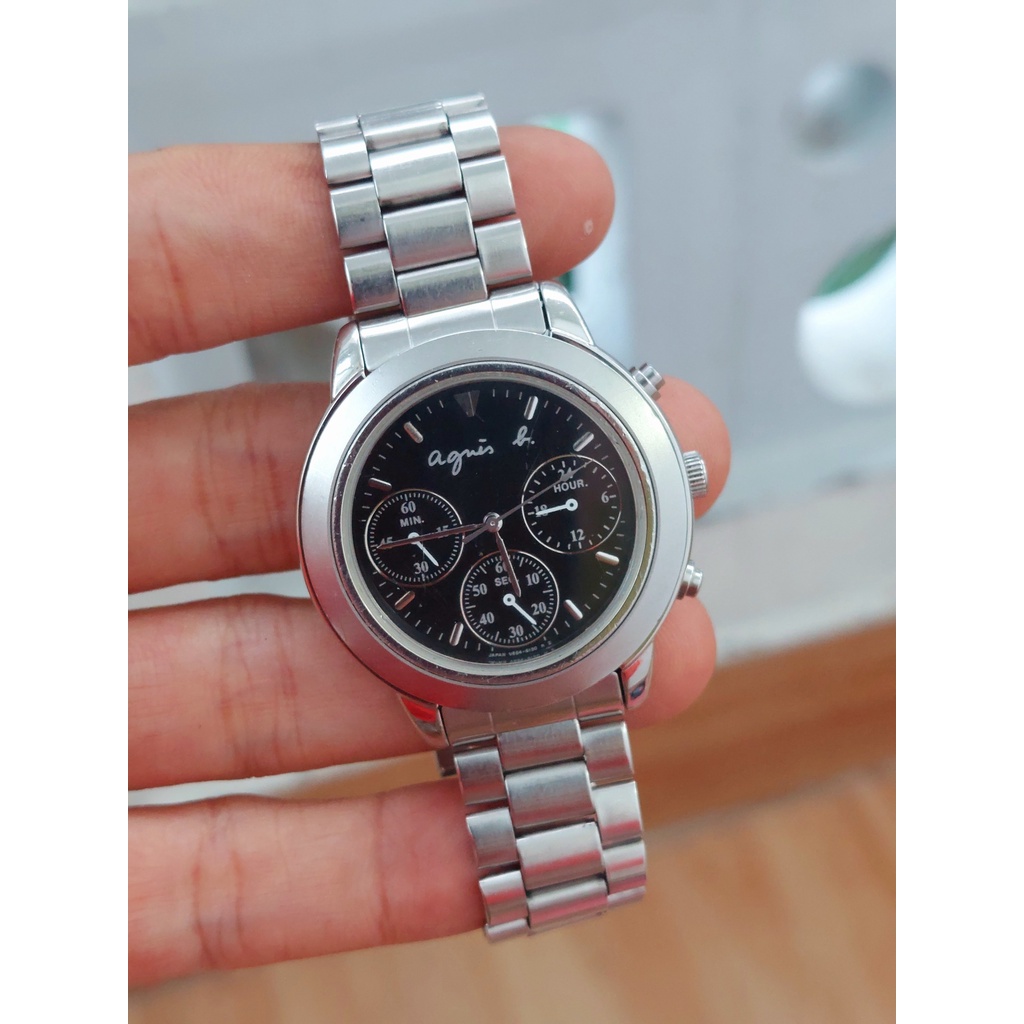 Đồng hồ nam Again 6 kim chạy pin hàng Si