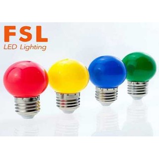 Bóng đèn led bóng chanh nhiều màu 2W FSL tiết kiệm điện- độ bền cao dùng trang trí đủ màu sắc vàng xanh đỏ đui E27