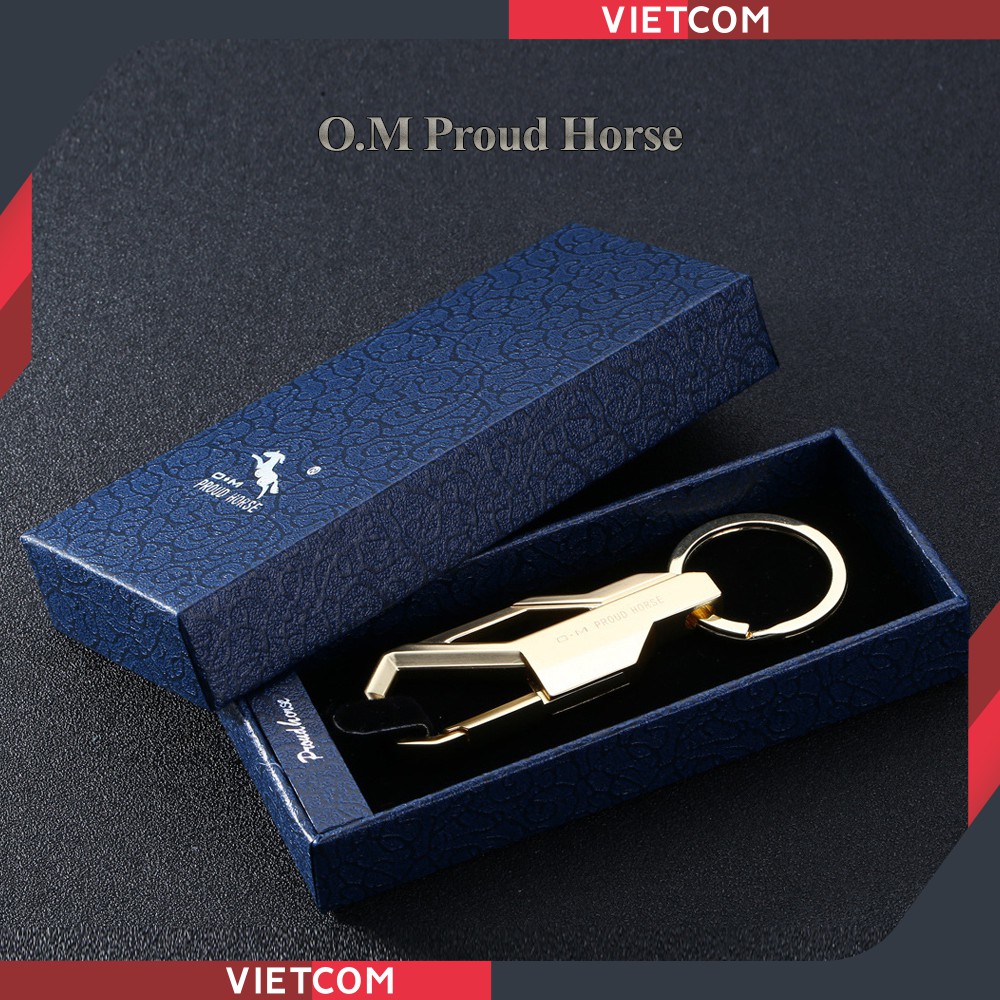 Móc Khóa O.M Proud Horse - OM045 - Hàng Chính Hãng Có Hộp Đựng Sang Trọng