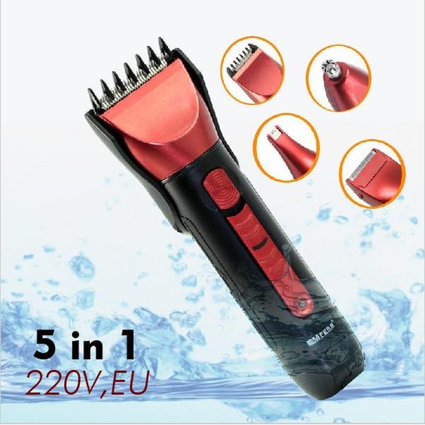 Tông đơ KeMei 8058 đỏ đen -AL