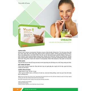 Vhealth ( Bột Socola )- Lựa chọn cho bữa ăn lành mạnh