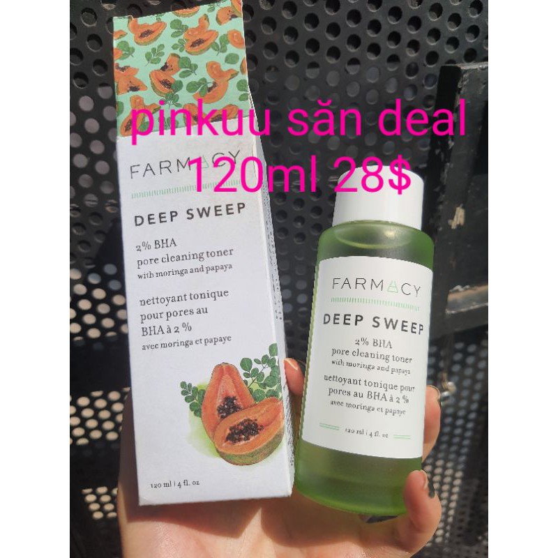 Farmacy Toner DEEP SWEEP 2% BHA sạch lỗ chân lông tẩy da chết 28$