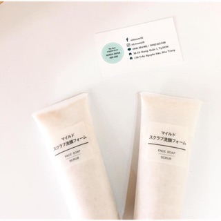 CHÍNH HÃNG- TẨY TẾ BÀO CHẾ MUJI FACE SOAP SCRUB