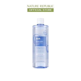 Nature Republic Nước tẩy trang dành cho da tối màu, xỉn màu Good Skin AHA Ampoule Cleansing Water 500 ml