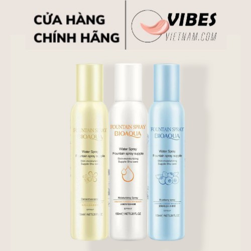 Xịt khoáng giữ nền trang điểm nội địa trung - bioaqua vibesvietnam