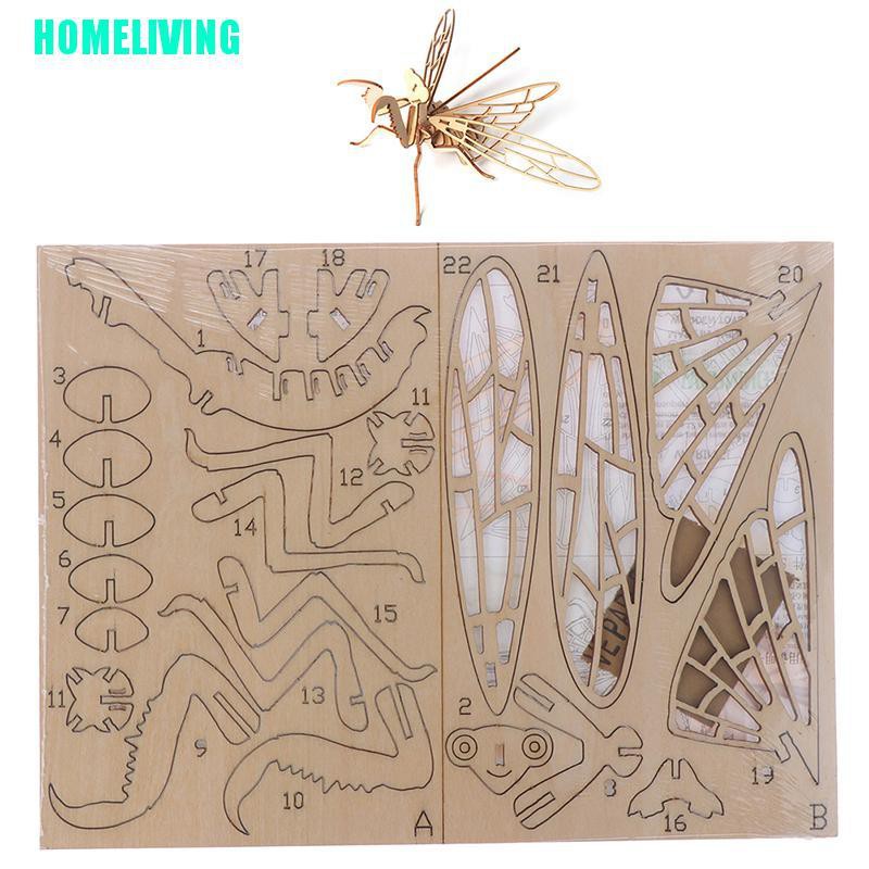 Bộ Đồ Chơi Xếp Hình Động Vật 3D Bằng Gỗ Dễ Thương Cho Bé