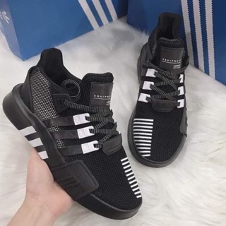 [Ảnh thật + sẵn + phản quang] Giầy thể thao sneaker EQT đen phản quang nam nữ