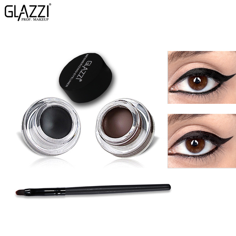 [Hàng mới về] Bộ 2 lọ gel kẻ mắt GLAZZI 2 màu gồm màu đen và màu nâu phong cách Hàn Quốc | BigBuy360 - bigbuy360.vn