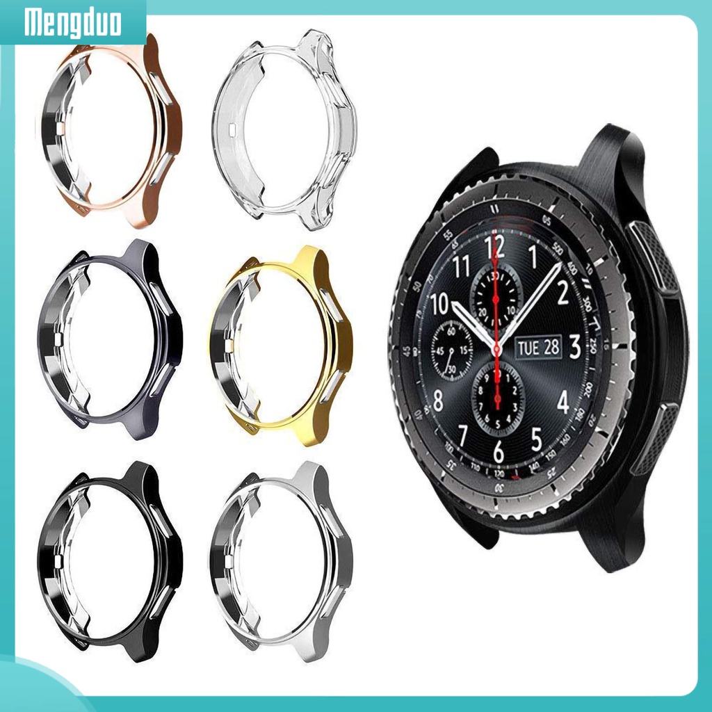 Ốp Bảo Vệ Đồng Hồ Thông Minh Bằng TPU Mạ Viền Chống Rơi W2B Cho Samsung Gear S3