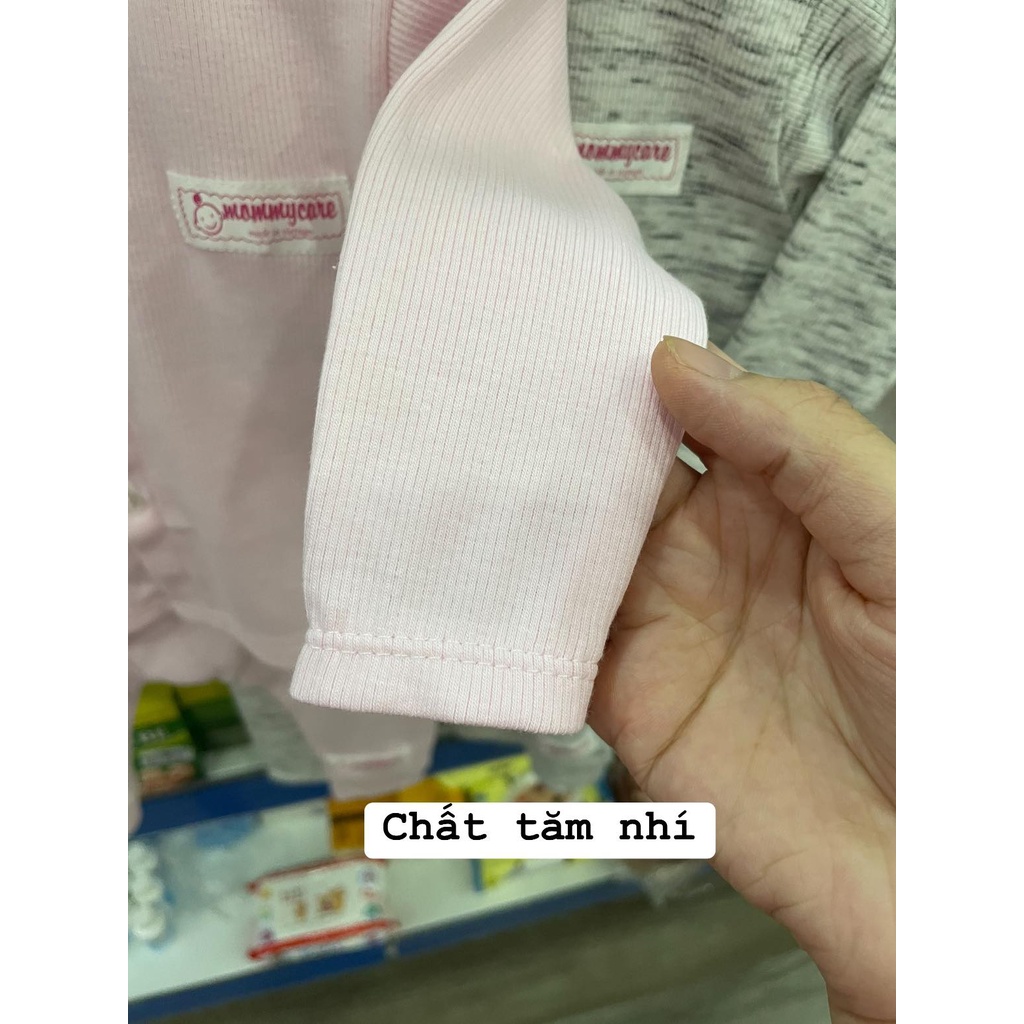 Bộ dài Mommycare cúc giữa tăm nhí, bộ quần áo thu đông cho bé sơ sinh