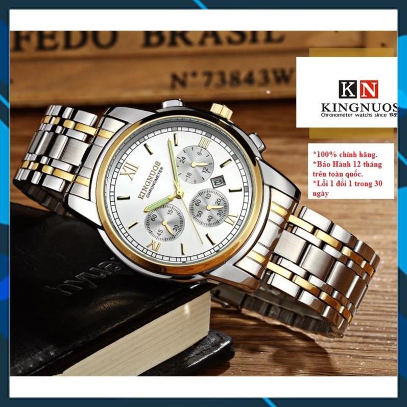 [HÀNG CHUẨN AUTH]Đồng Hồ Nam KINGNOUS K-1753 Dây Thép Chống Gỉ Cao Cấp,Chống Nước,Chống Xước,Có Dạ Quang,Bảo Hành12 thag