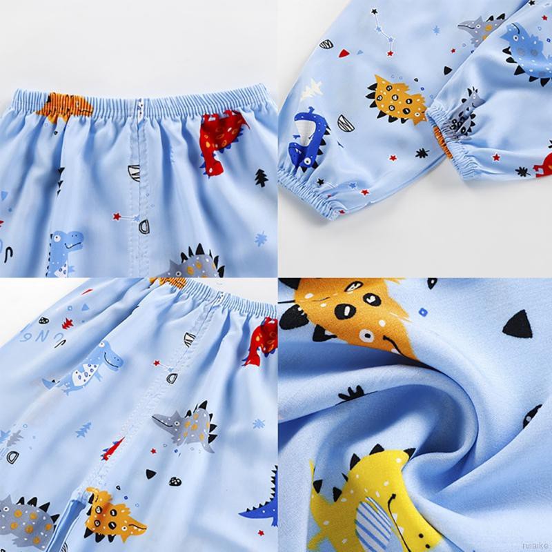 ruiaike  Summer Kids Anti-mosquito Pants Baby Lanterns Small Cotton Silk Trousers Breathable Air-conditioning Pants