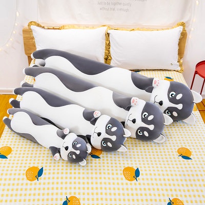 Siêu dễ thương husky dễ thương cỡ lớn đầu giường gối tựa tựa gối ôm gối trên giường cùng bạn ngủ nam sinh gối dài nữ sin