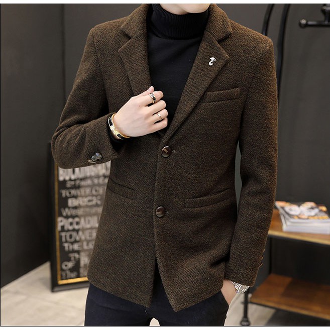 [Xả Lỗ] Áo Khoác Len Dạ Kiểu Vest Cao Cấp, Áo Khoác Măng Tô Thời Trang Nam 2020 - thienvuongshop | BigBuy360 - bigbuy360.vn