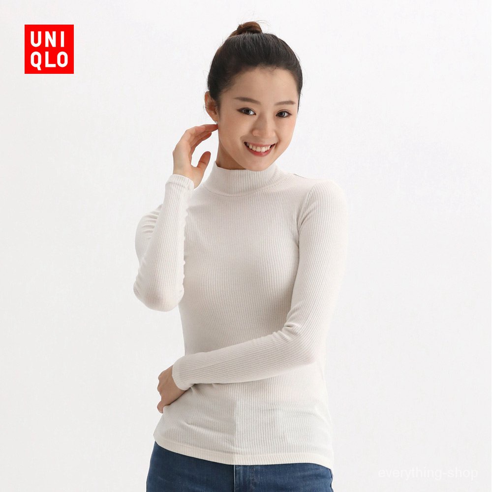 Áo thun cổ lọ tay dài thiết kế thanh lịch 428316 Uniqlo