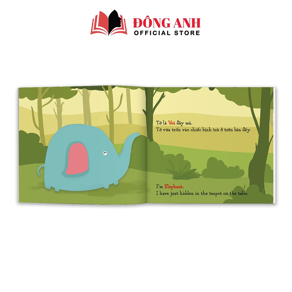 Sách - Combo 4 cuốn Ehon Thiên Tài Ngụy Trang song ngữ Việt-Anh dành cho bé 2-6 tuổi