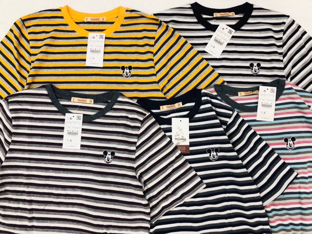 ÁO FORM LỮNG SỌC MICKEY
