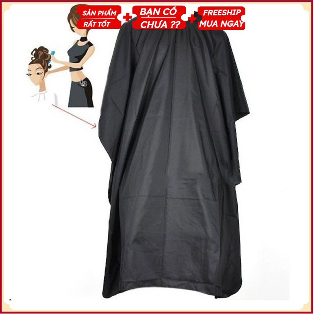 Áo Cắt Tóc KIỂU ĐEN Người Lớn, Trẻ Em Gia Đình, Áo Phủ Choàng Tiệm Hớt Tóc US04528