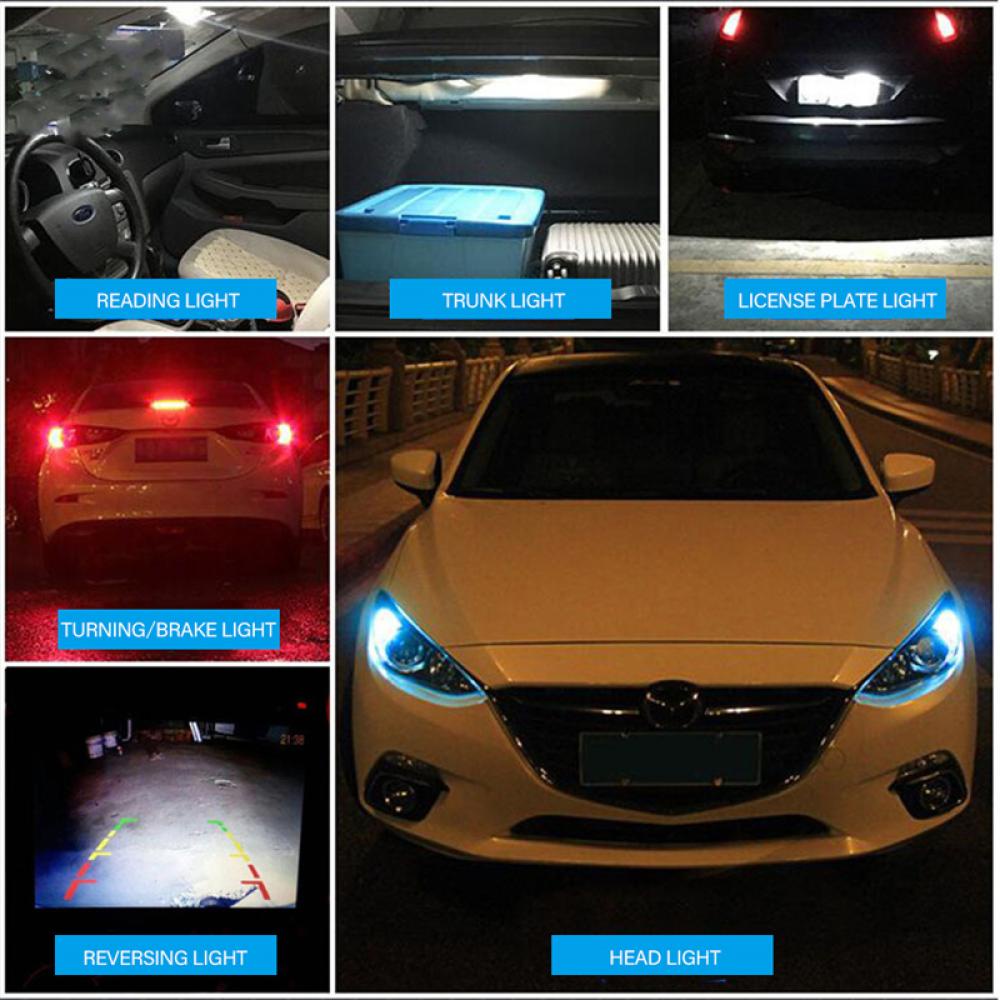 Bộ 10 Đèn LED W5W T10 5730 8SMD N8U7 Cho Xe Hơi