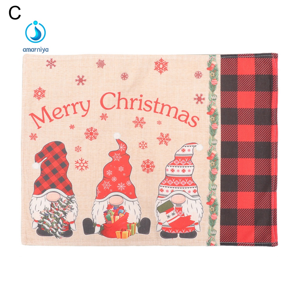 Khăn Trải Bàn Ăn Họa Tiết Bông Tuyết Giáng Sinh