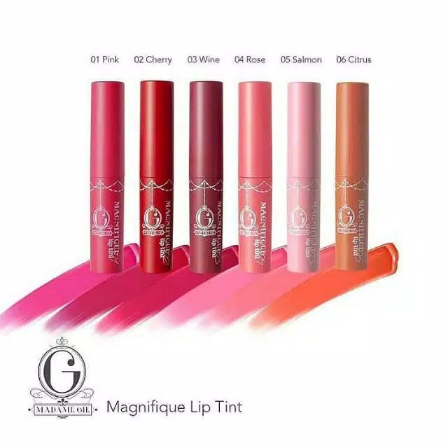 (hàng Mới Về) Son Tint Madame Gie Magnifique Màu Sắc Tươi Tắn