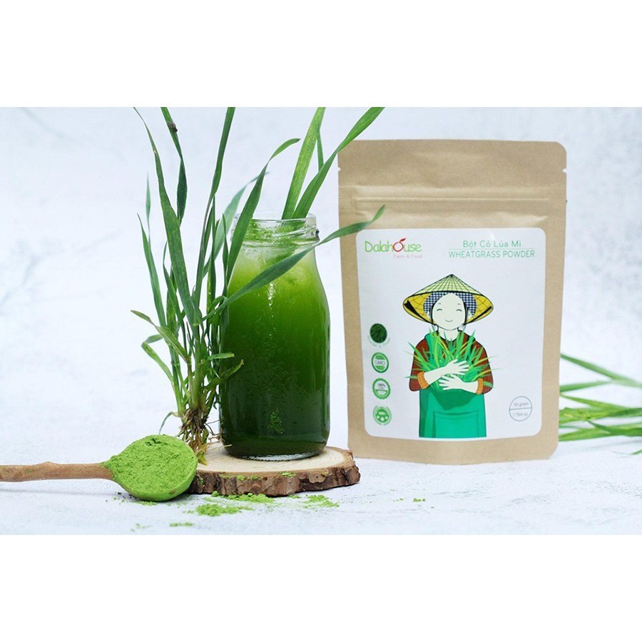 Bột cỏ lúa mì Dalahouse - Wheatgrass powder nguyên chất 50gr