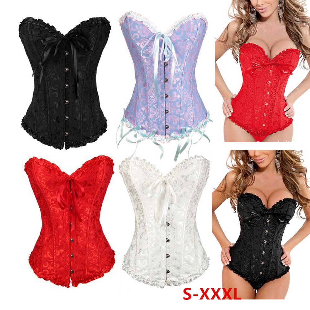 Áo Corset Thắt Dây Phong Cách Gothic