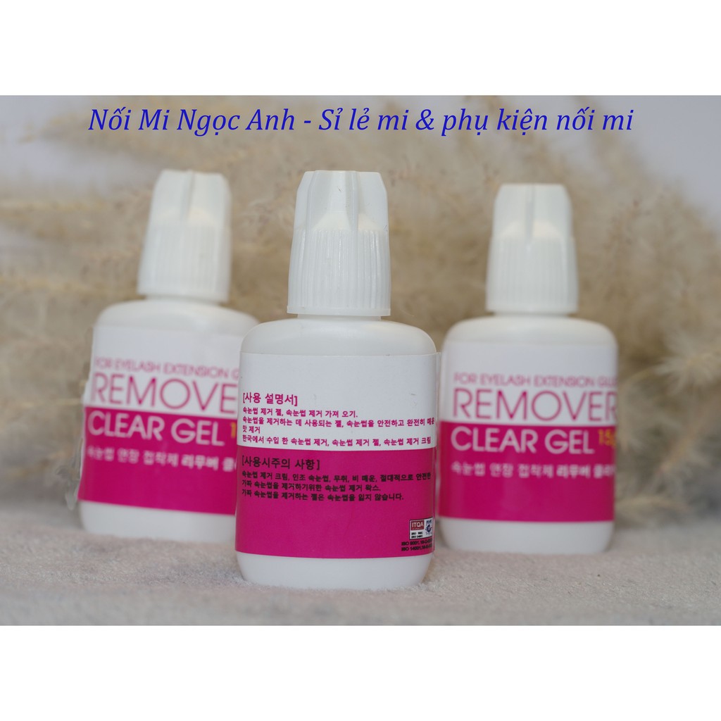 Gel tháo mi hồng remover gel