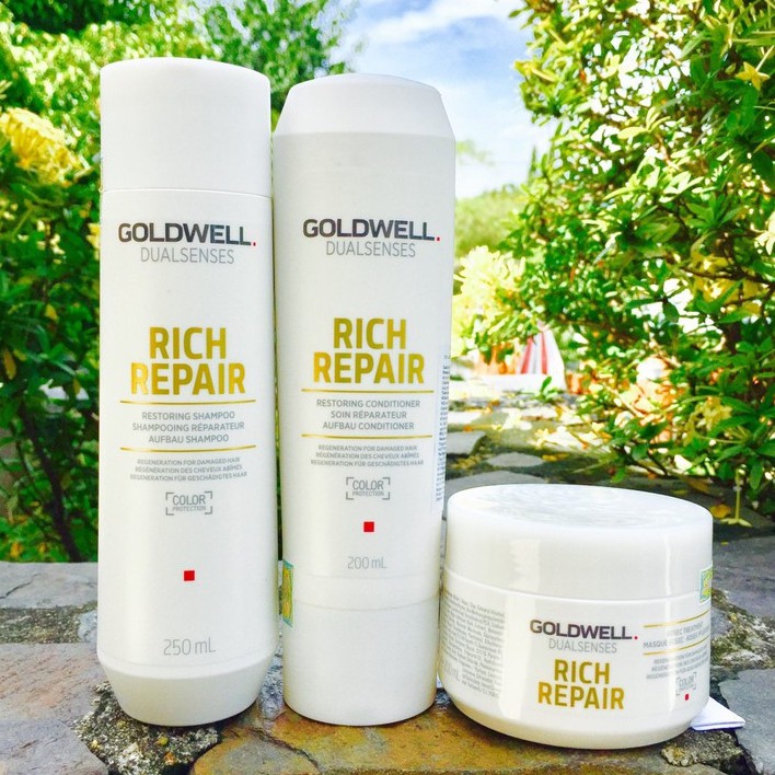 🇩🇪Goldwell🇩🇪 Combo bộ chăm sóc tóc GOLDWELL DUALSENSES RICH  REPAIR (Bộ nhỏ)